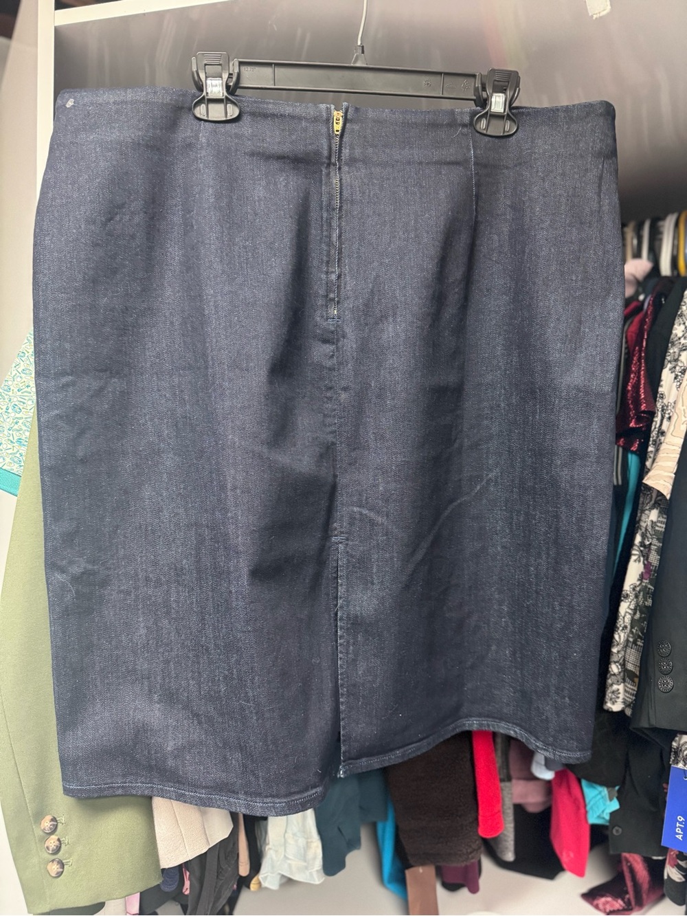 J CREW Dark Blue Denim Pencil Skirt
